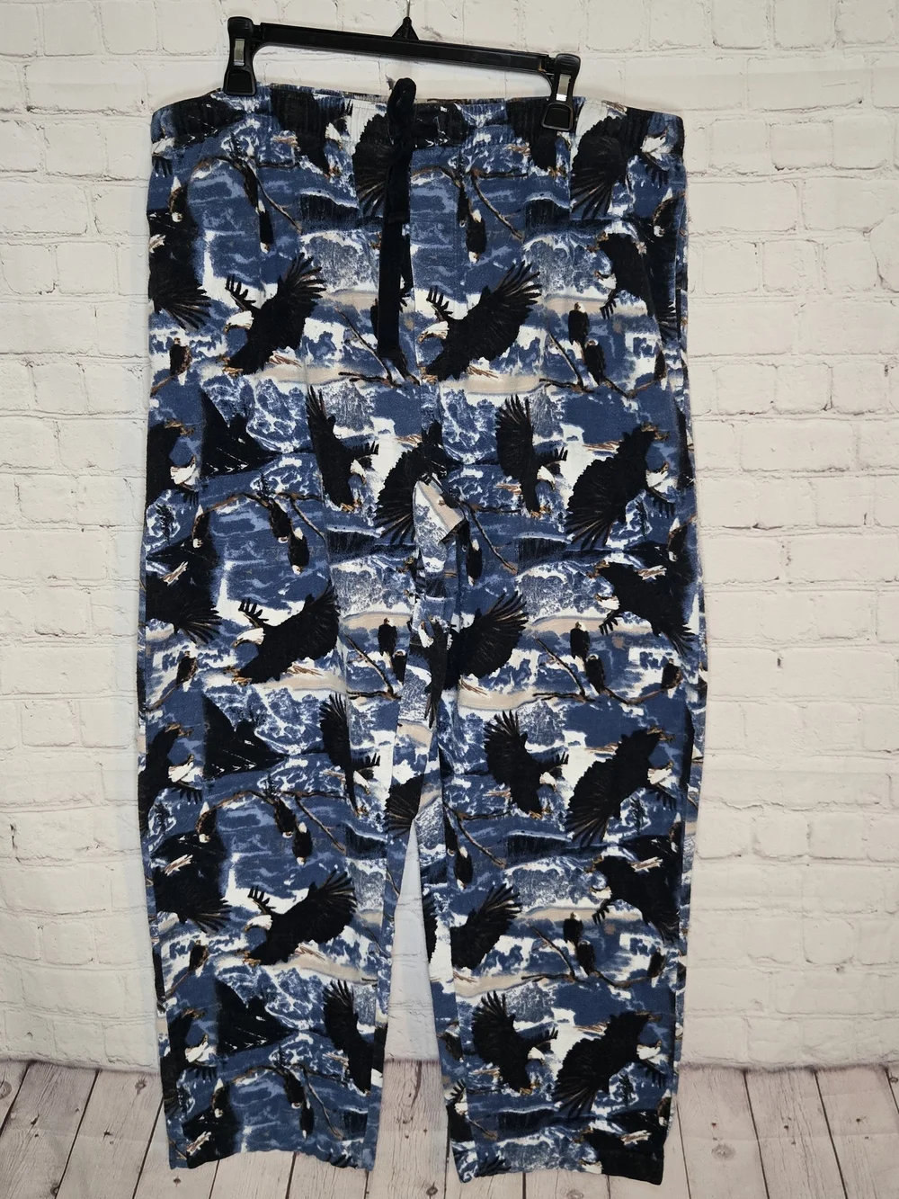 varsity sleepwear bald eagle nature 100% cotton flannel Sleep Lounge pants